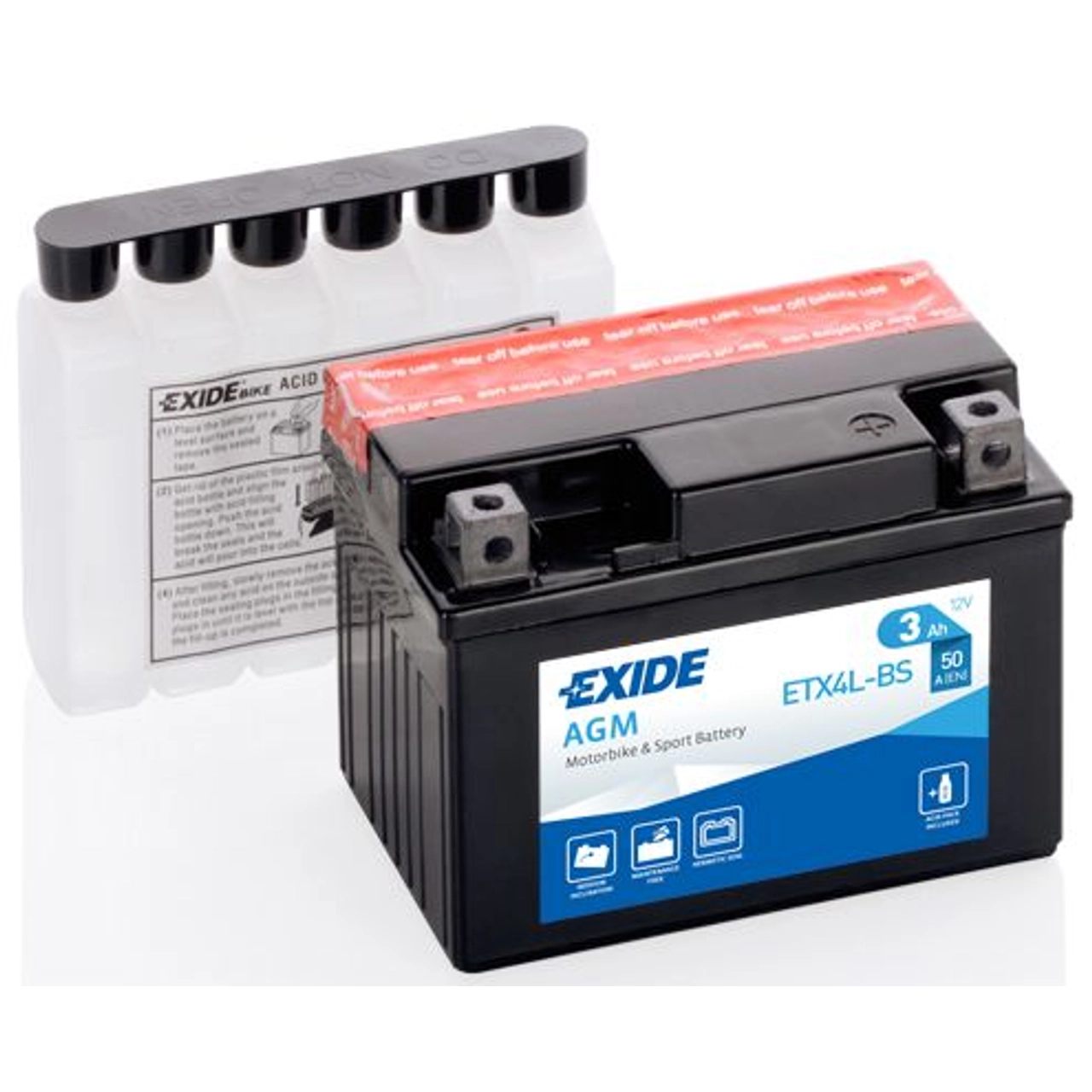 ▷ Exide YT12A-BS  Batería 12V 9.5Ah ¡Precio en oferta!